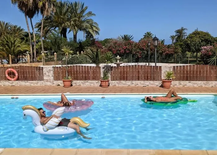 Villa Vergel With Large Private Pool Jacuzzi Bbq In Frontline Caleta De Fuste Golf By Amazzzing Travel