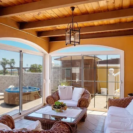 Villa Vergel With Large Private Pool Jacuzzi Bbq In Frontline Caleta De Fuste Golf By Amazzzing Travel
